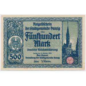 Gdańsk 500 marek 1922