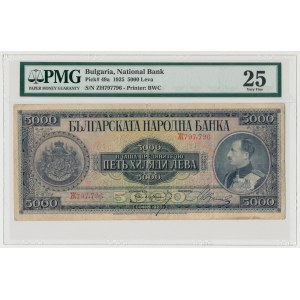 Bułgaria, 5.000 lewa 1925 - PMG 25