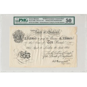 Großbritannien, 10 Pfund 1934 Aktion Bernhard - PMG 50