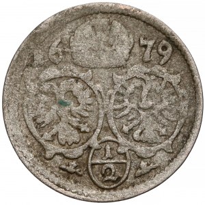 Śląsk, Leopold I, 1/2 krajcara Opole 1679