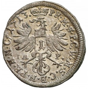 Niemcy, Brandenburgia, 1 krajcar Bayreuth 1713 IAP