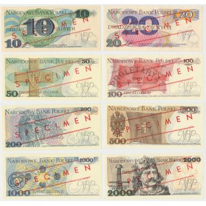 WZORY od 10 do 2.000 złotych z lat 1979-82 - No.0006 i 0012 (8szt)