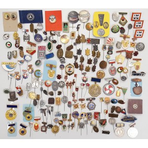 Kolekcja licznych, drobnych odznak MIX