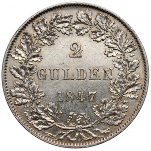 Niemcy, Frankfurt, Podwójny gulden 1847