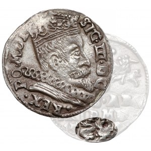 Zygmunt III Waza, Trojak Wilno 1598 - Łabędź z lewej (RRR)
