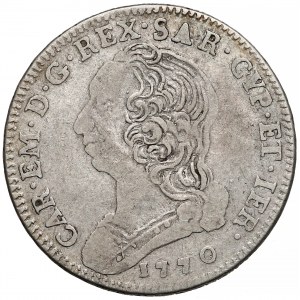 Włochy, Sardynia, 1/4 scudo 1770