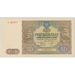 50 złotych 1946 - C - mała litera - PMG 58