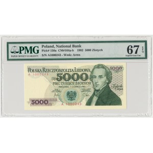 5.000 złotych 1982 - A - PMG 67 EPQ