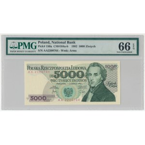 5.000 złotych 1982 - AA - PMG 66 EPQ