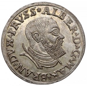 Prusy, Albrecht Hohenzollern, Trojak Królewiec 1535 - PIĘKNY