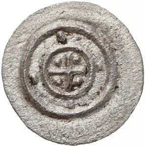 Węgry, Kalman (1095-1116), Denar - dwie linie w rozetce