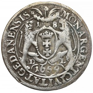 Jan II Kazimierz, Ort Gdańsk 1659 DL - w 'płaszczu'