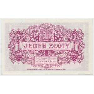 Londyn 1 złoty 1939 - bez serii i numeracji