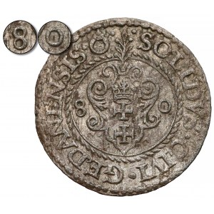 Stefan Batory, Szeląg Gdańsk 1580 - najrzadszy (R7)