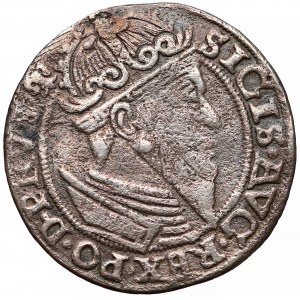 Zygmunt II August, Trojak Gdańsk 1557 - w obwódce - rzadki