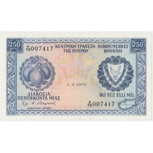 Cyprus, 250 Mils 1979