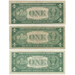 USA, Large & small sizes, 1, 2 & 10 dollars 1917-57 - SET of 12 pcs