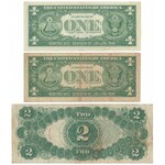 USA, große und kleine Größe, 1, 2 und 10 Dollar 1917-57 - 12 Stücke 