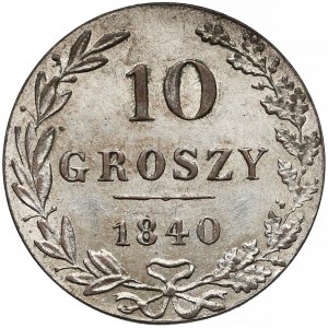 10 groszy 1840 MW, Warszawa - wąska ósemka