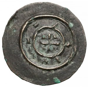 Węgry, Bala II (1131-41), Denar - głowa na wprost