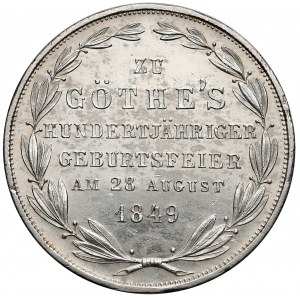 Niemcy, Frankfurt, Podwójny gulden 1849 - Goethe