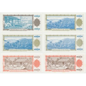 Pule' Anga 'o Tonga, 1/2, 1 & 2 Pa'anga 1975-89 - set of 6pcs