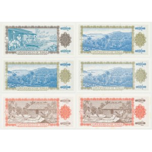 Tonga, 1/2, 1 i 2 pa'anga 1975-89 - zestaw (6szt)