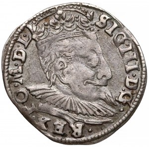 Zygmunt III Waza, Trojak Wilno 1598 - kryza falista (R4)