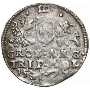 Zygmunt III Waza, Trojak Wilno 1598 - Łabędź - rzadki