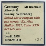 Niemcy, Saksonia-Wittenberg, Albrecht II, Brakteat