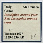 Włochy, Genua, Denar (1139-1339)
