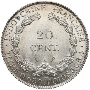 Indochiny francuskie, 20 centimes 1928-A