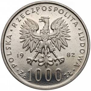 Próba NIKIEL 1.000 złotych 1982 Jan Paweł II - głowa