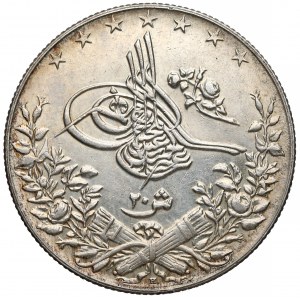 Egipt, Abdul Hamid II, 20 qirsh AH1293//32 (1906) H