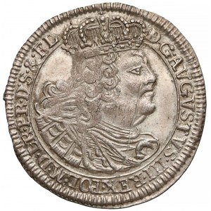 August III Sas, Szóstak Gdańsk 1760 REOE - b. ładny