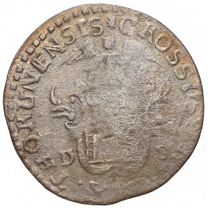August III Sas, Trojak Toruń 1763 DB - prosta korona - rzadszy
