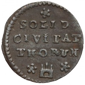 August III Sas, Szeląg Toruń 1760 - data przy koronie - małe litery