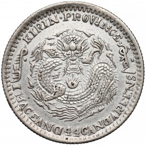 Chiny, Kirin, 20 centów (1900) - doniczka - rzadszy rocznik