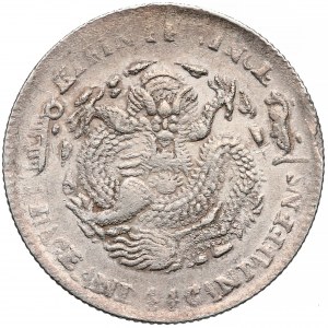 Chiny, Kirin, 20 cents (1900) - doniczka - rzadszy rocznik - wariant