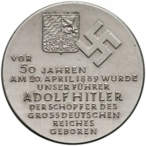 Niemcy, III Rzesza, Medal z okazji 50 urodzin Hitlera