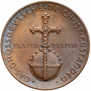 Niemcy, III Rzesza, Hitler, Medal Układ monachijski 1938