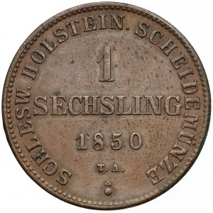 Niemcy, Schleswig - Holstein, Sechsling 1850