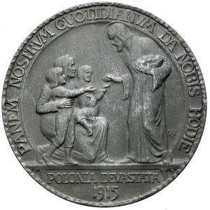 Medal Polonia Devastata 1915 (J. Wysocki)