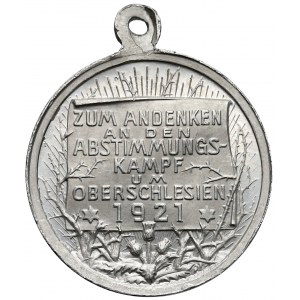 Górny Śląsk, Medalik plebiscytowy 1921
