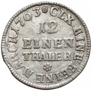 Saksonia, Fryderyk Chrystian, 1/12 talara 1763 IFóF