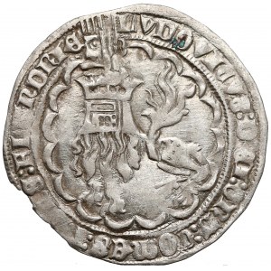 Niderlandy, Flandria, Ludwig II van Male (1346-1384) Podwójny grosz