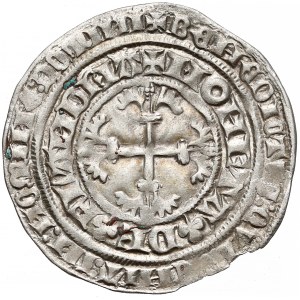 Niderlandy, Flandria, Ludwig II van Male (1346-1384) Podwójny grosz