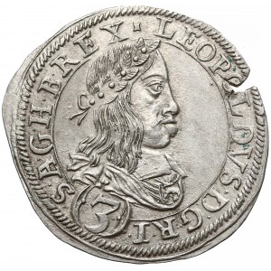 Austria, Leopold I, 3 krajcary 1661-L