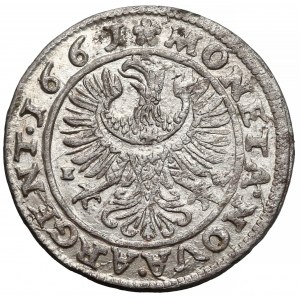 Śląsk, Jerzy III Brzeski, 3 krajcary Brzeg 1661 EW