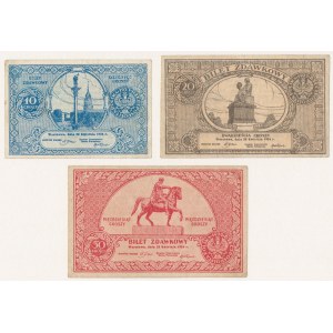 10, 20 i 50 groszy 1924 - zestaw (3szt)